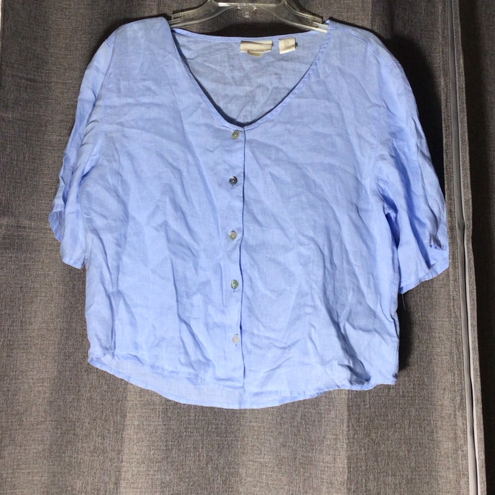Cynthia Rowley 100% linen top